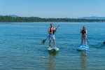 We rent kayaks and stand up paddle boards to use right out your back door on Sandcreek